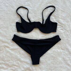 Frankie’s Bikinis - black swimsuit - XS